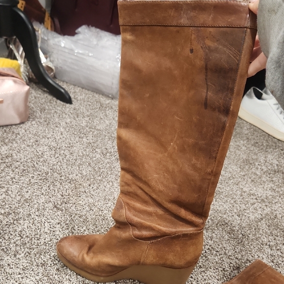 Donald J. Pliner Brown Leather Wedges - Picture 6 of 9